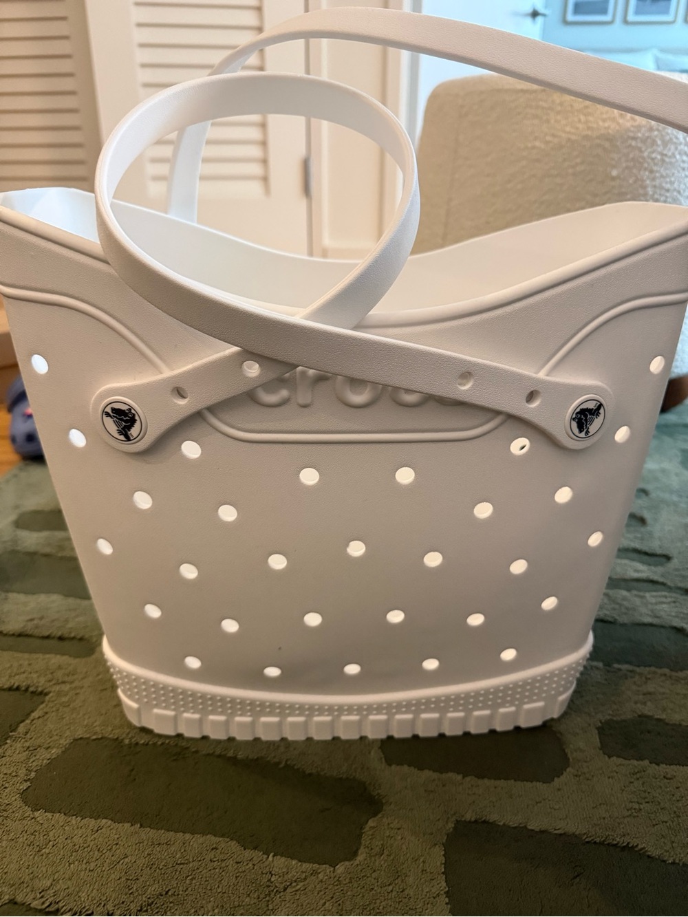 Crocs Classic Medium Tote Bag White